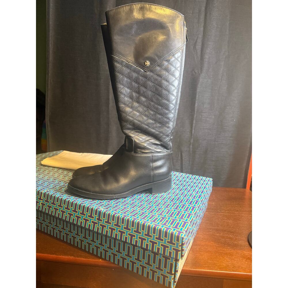 Tory Burch Claremont tall boots.
